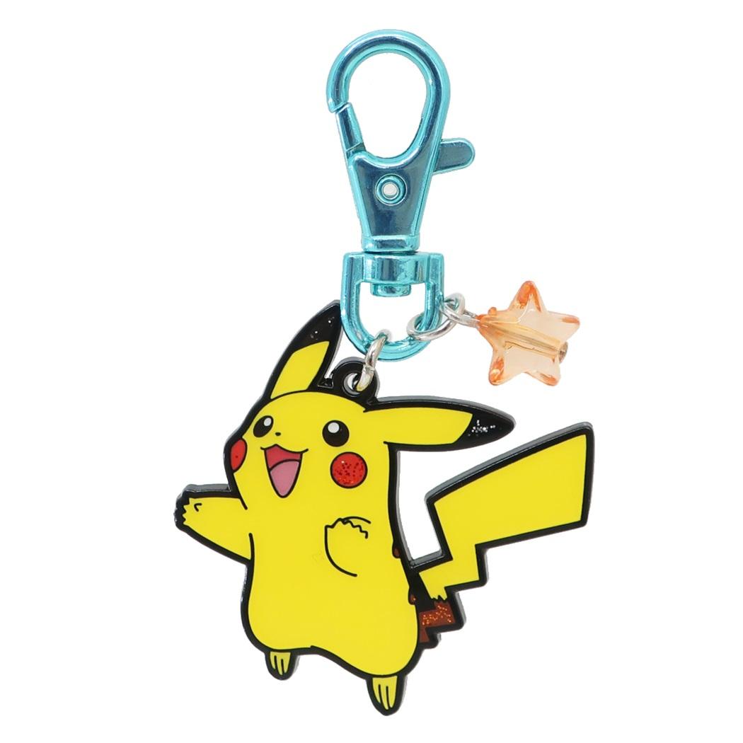 ポケットモンスター キーホルダー キラキラメタルキーチェーン ピカチュウ ポケモン エスケイジャパン プレゼント キャラクター グッズ メール便可 シネマコレクション