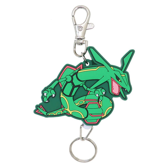 ポケットモンスター キーリング ラバーリールキーホルダー レックウザ ポケモン エスケイジャパン 鍵ホルダー キャラクター グッズ メール便可 シネマコレクション