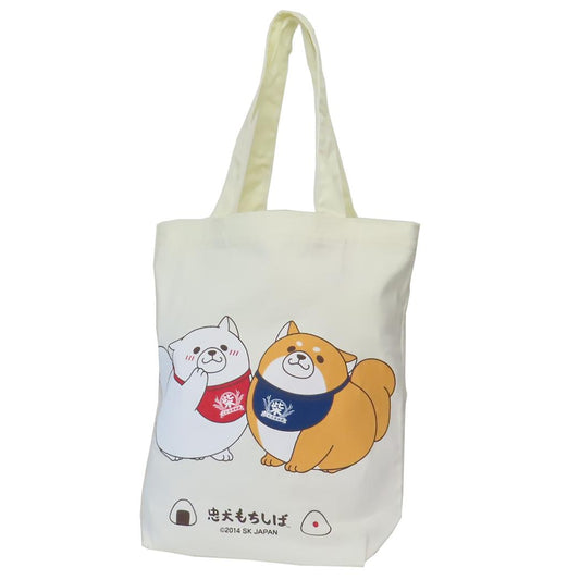 忠犬もちしば 手提げかばん トートバッグ おかか＆うめ N エスケイジャパン A4サイズ対応 キャラクター グッズ メール便可 シネマコレクション