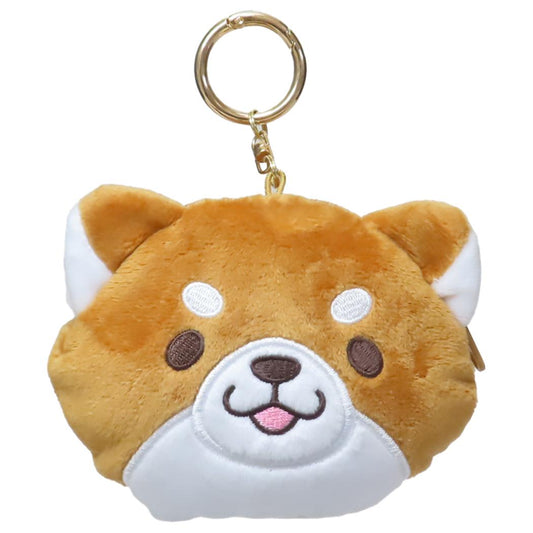 忠犬もちしば ミニポーチ マスコットポーチ おかか エスケイジャパン 小物入れ キャラクター グッズ シネマコレクション