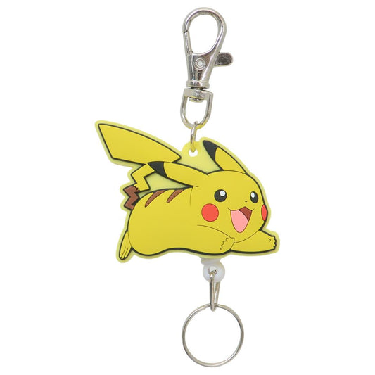 ポケットモンスター キーリング ラバーリールキーホルダー ピカチュウ ダッシュ ポケモン エスケイジャパン 鍵ホルダー キャラクター グッズ メール便可 シネマコレクション