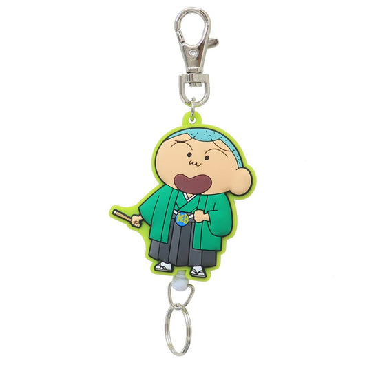 クレヨンしんちゃん キーリング ラバーリールキーホルダー 日本アートシリーズ マサオくん エスケイジャパン 鍵ホルダー アニメキャラクター グッズ メール便可 シネマコレクション