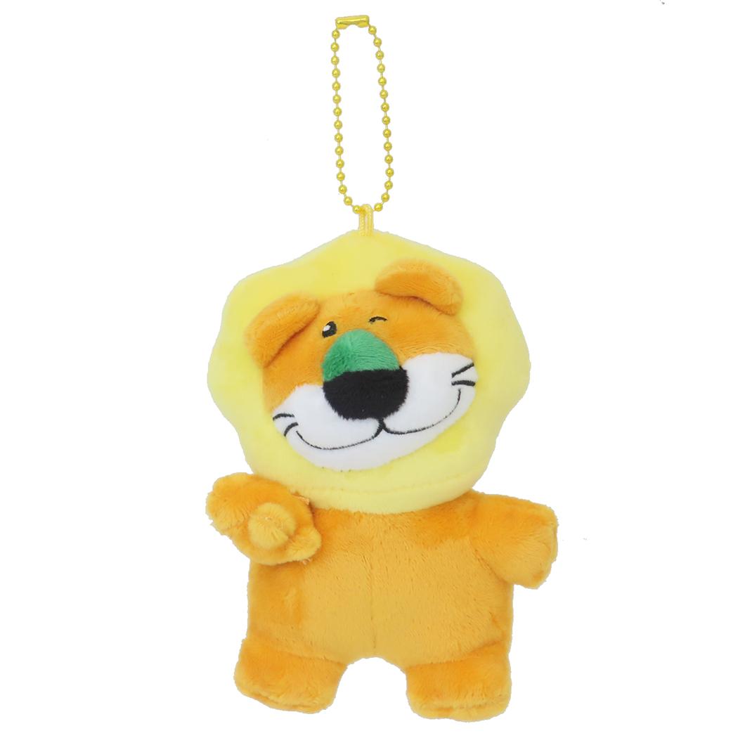 たべっ子どうぶつ THE MOVIE マスコット ミニぬいぐるみボールチェーン らいおんくん ギンビス エスケイジャパン プレゼント キャラクター グッズ シネマコレクション
