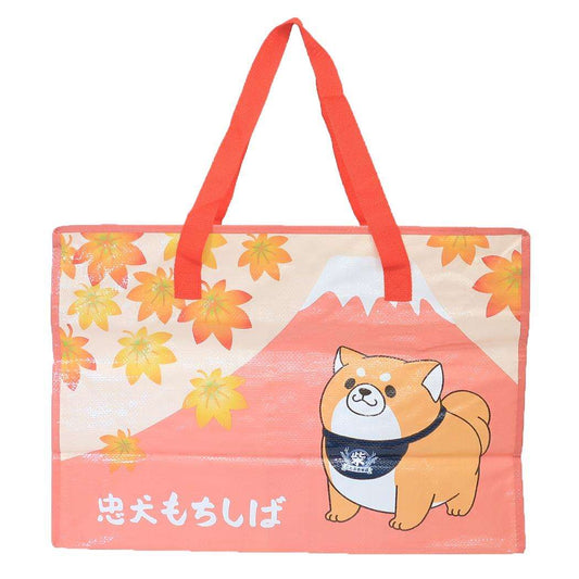 忠犬もちしば お土産バッグ おみやげバッグ 赤富士 エスケイジャパン 飛行機内持ち込みサイズ 大容量 キャラクター グッズ シネマコレクション