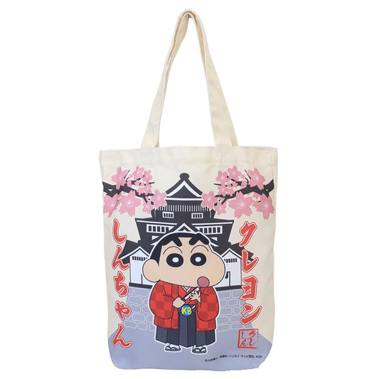 クレヨンしんちゃん 手提げかばん トートバッグ 日本アートシリーズ しんのすけ お城 エスケイジャパン サブバッグ アニメキャラクター グッズ メール便可 シネマコレクション