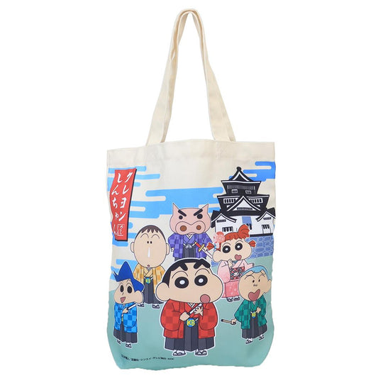 クレヨンしんちゃん 手提げかばん トートバッグ 日本アートシリーズ カスカベ防衛隊 お城 エスケイジャパン サブバッグ アニメキャラクター グッズ メール便可 シネマコレクション