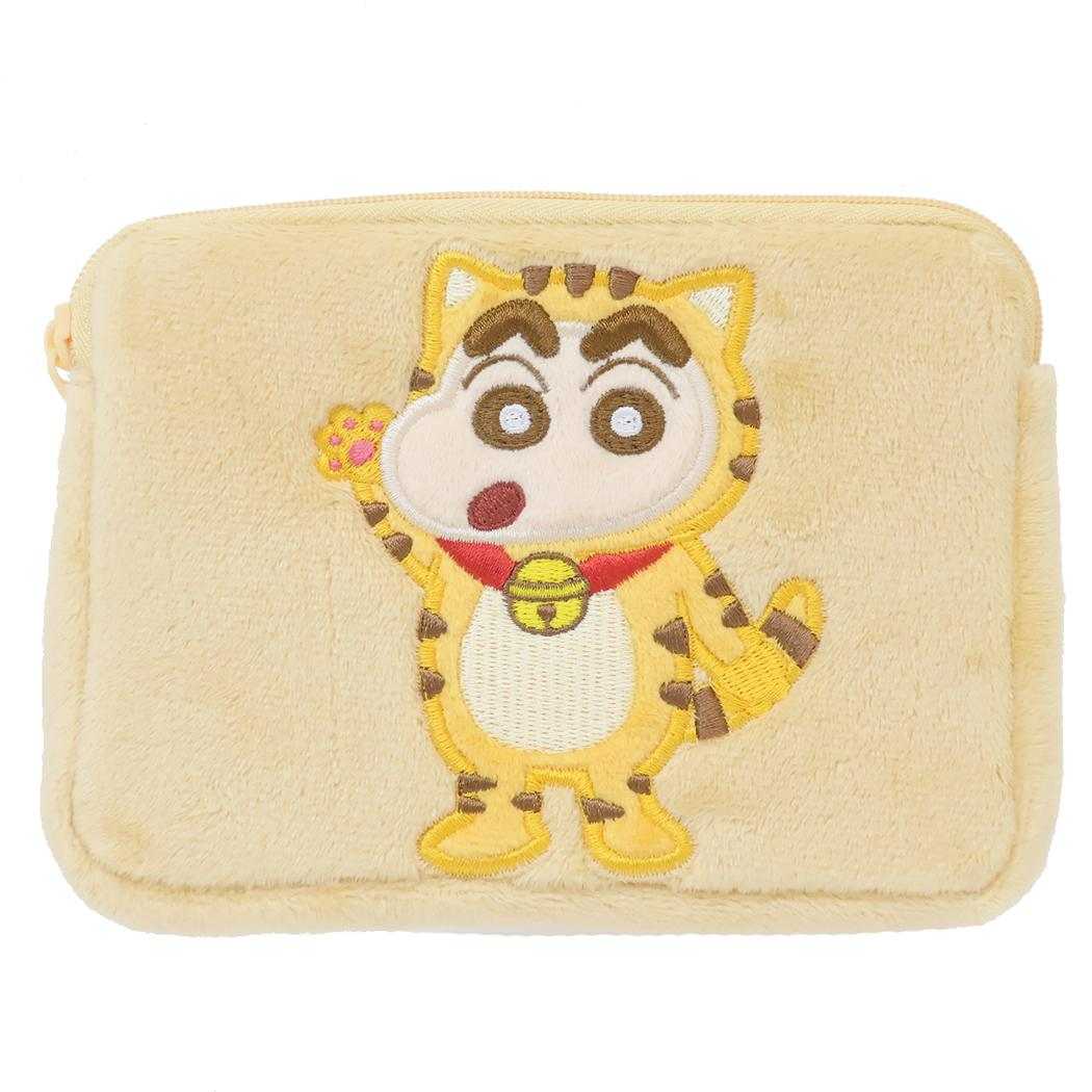 クレヨンしんちゃん ミニポーチ ミニティッシュポーチ なりきりアニマル ねこ エスケイジャパン 小物入れ　ポケットティッシュケース アニメキャラクター グッズ メール便可 シネマコレクション