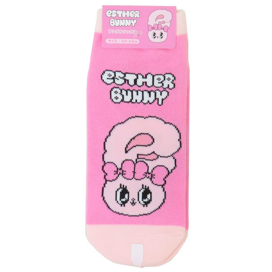 エスターバニー 女性用靴下 アンクルソックス リボンバニー フェイス エスケイジャパン レディースソックス キャラクター グッズ メール便可 シネマコレクション