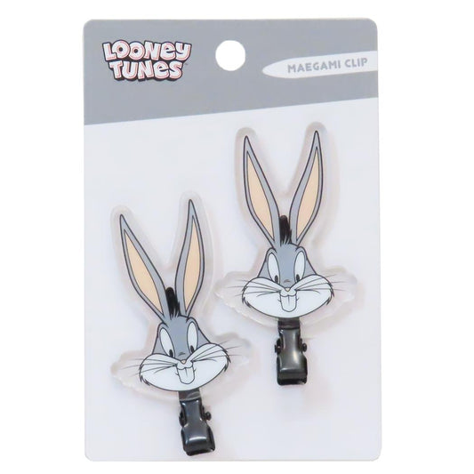 ルーニーテューンズ ヘアアクセ 前髪クリップ 2個セット バッグス バニー LOONEY TUNES エスケイジャパン ヘアークリップ キャラクター グッズ メール便可 シネマコレクション