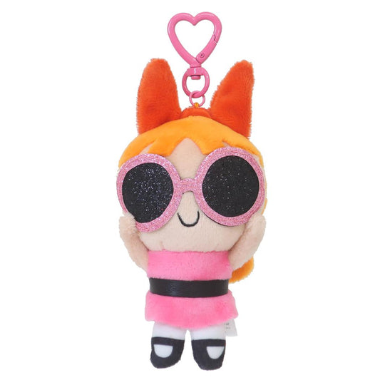 パワーパフガールズ マスコット ぬいぐるみキーリング ブロッサム サングラス エスケイジャパン プレゼント キャラクター グッズ シネマコレクション