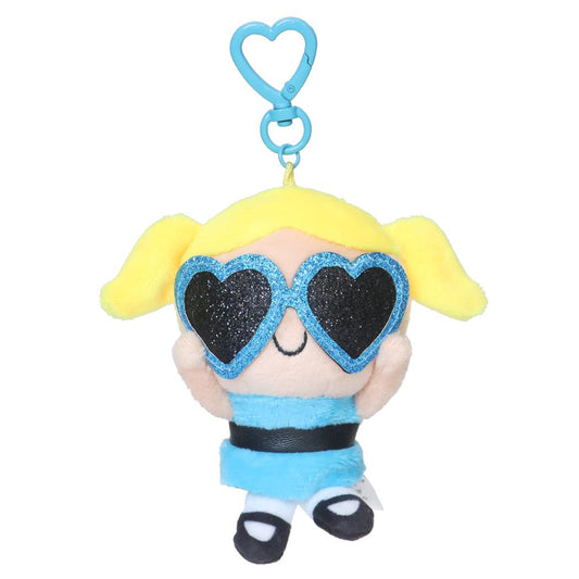 パワーパフガールズ マスコット ぬいぐるみキーリング バブルス サングラス エスケイジャパン プレゼント キャラクター グッズ シネマコレクション