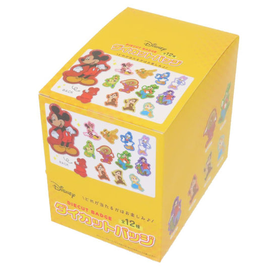 ディズニーキャラクター キャラバッジ ダイカットバッジ 全12種 12個入セット ディズニー エスケイジャパン コレクション雑貨 まとめ買い キャラクター グッズ シネマコレクション