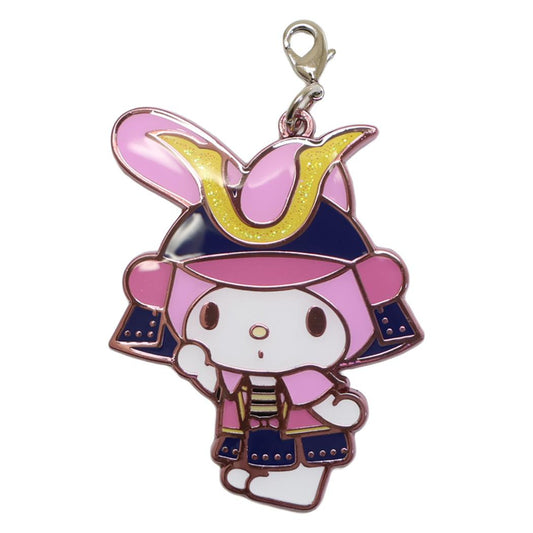 マイメロディ キーホルダー キラキラメタルチャーム 将軍シリーズ 武将 サンリオ エスケイジャパン プレゼント キャラクター グッズ メール便可 シネマコレクション