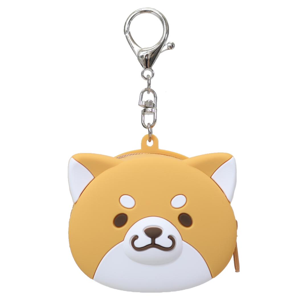 忠犬もちしば ミニポーチ シリコンミニポーチ おかか エスケイジャパン 小物入れ キャラクター グッズ メール便可 シネマコレクション