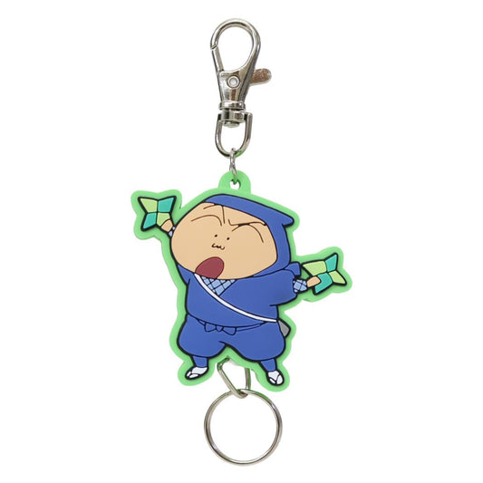 クレヨンしんちゃん キーリング ラバーリールキーホルダー 忍者 マサオくん エスケイジャパン 鍵ホルダー アニメキャラクター グッズ メール便可 シネマコレクション