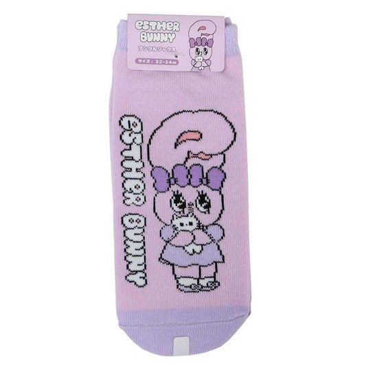 エスターバニー 女性用靴下 アンクルソックス ラベンダーバニー ミャオミャオ Esther Bunny エスケイジャパン レディースソックス キャラクター グッズ メール便可 シネマコレクション