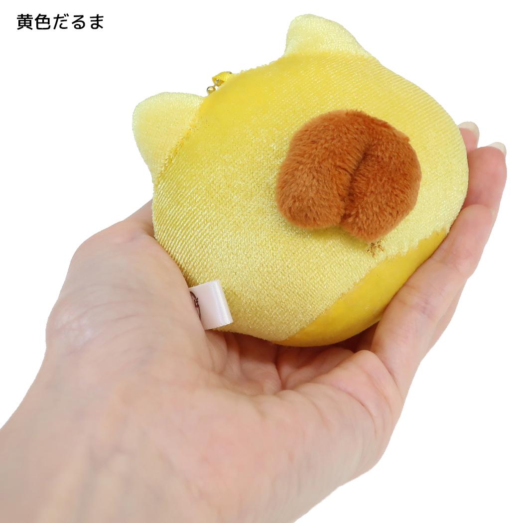 忠犬もちしば マスコット ぬいぐるみボールチェーン 黄色だるま