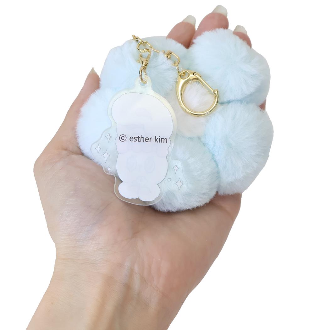 エスターバニー キーリング ふわふわキーホルダー クリームバニー Esther Bunny