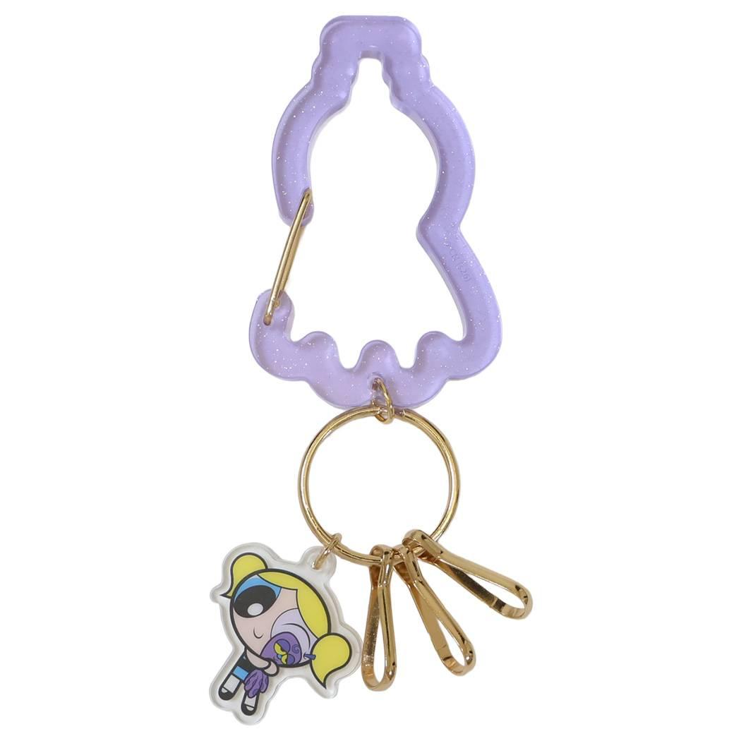 パワーパフ ガールズ キーホルダー アクリル カラビナ チャーム バブルス