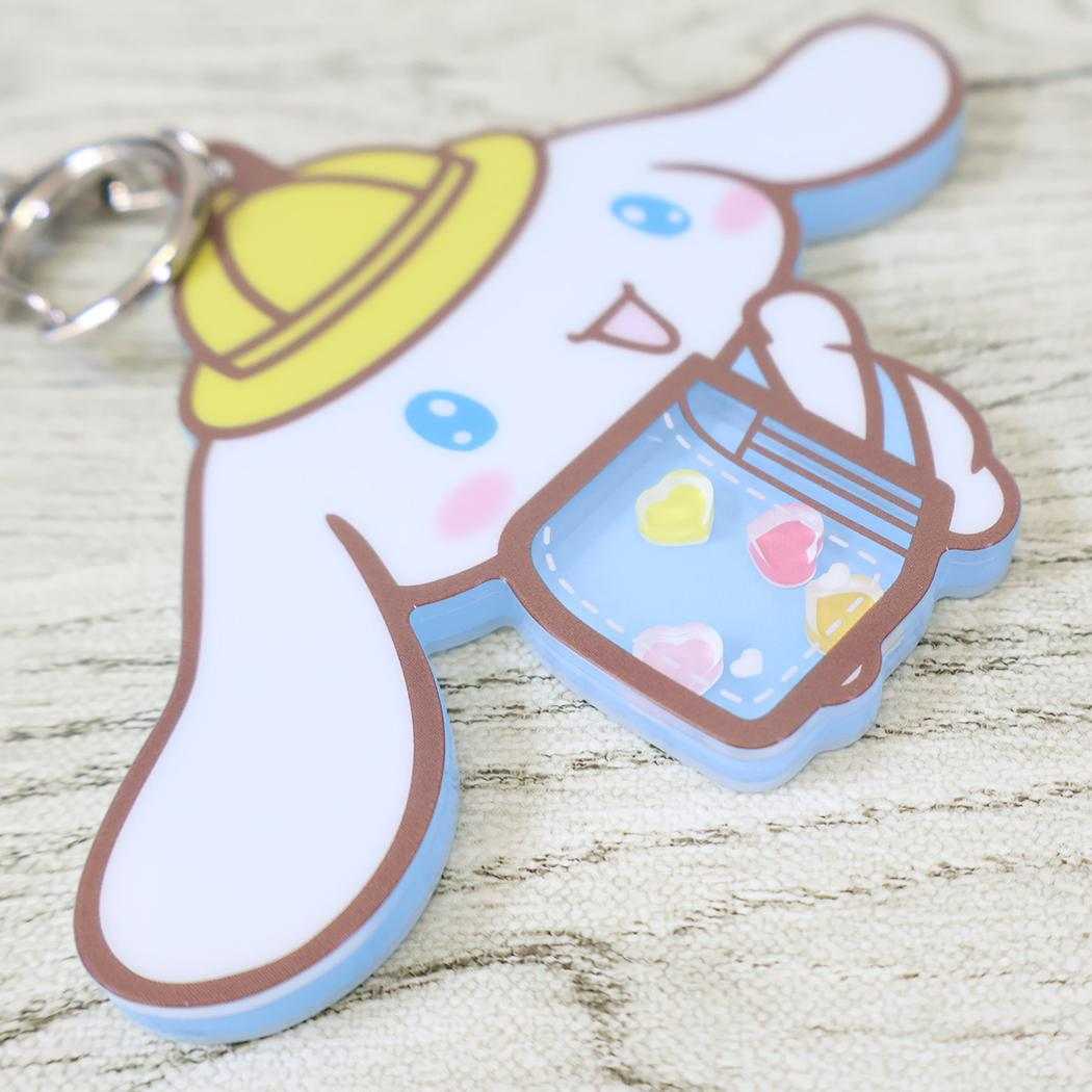 サンリオキャラクターズ キーリング シャカシャカアクリルキーホルダー シナモロール Sanrio