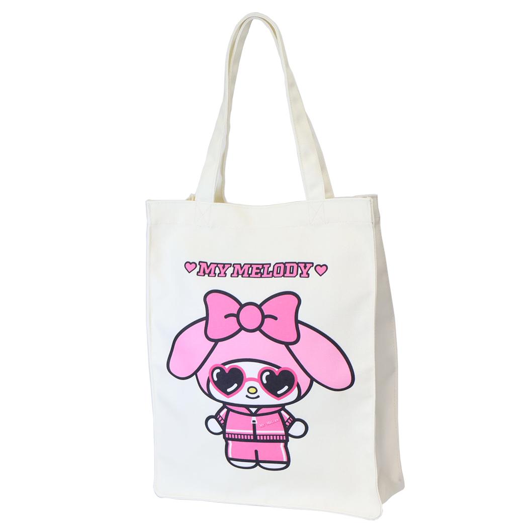 サンリオキャラクターズ 手提げかばん トートバッグ ハートサングラス マイメロディ Sanrio