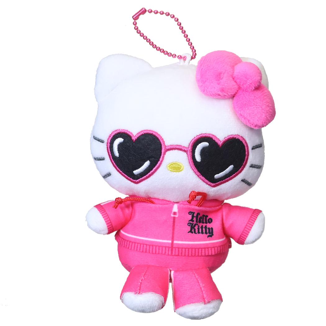 サンリオキャラクターズ キーホルダー マスコットポーチ ハートサングラス ハローキティ PK Sanrio