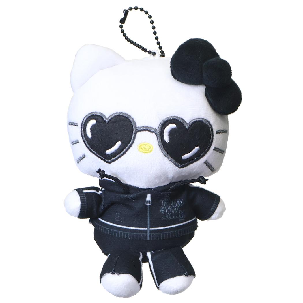 サンリオキャラクターズ キーホルダー マスコットポーチ ハートサングラス ハローキティ BK Sanrio