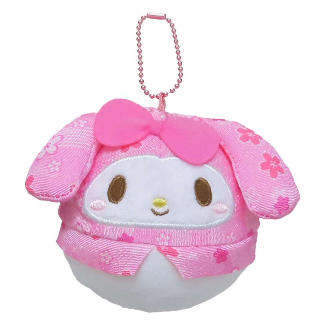 マイメロディ マスコット ぬくいーず ミニぬいぐるみボールチェーン 和風 サンリオ オスト プレゼント キャラクター グッズ シネマコレクション