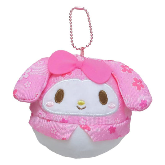 マイメロディ マスコット ぬくいーず ミニぬいぐるみボールチェーン 和風 サンリオ オスト プレゼント キャラクター グッズ シネマコレクション