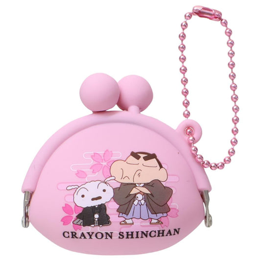 クレヨンしんちゃん 小銭入れ シリコンミニがまぐちポーチ 桜 ティーズファクトリー 小物入れ アニメキャラクター グッズ メール便可 シネマコレクション