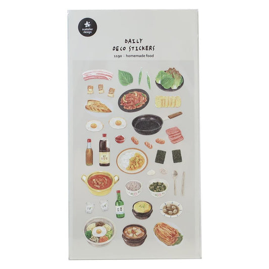 シールシート スワテリエステッカー homemade food S＆C デコレーション DECOシール かわいい グッズ メール便可 シネマコレクション