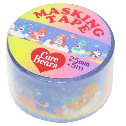 ケアベア マスキングテープ 25mmマステ カズン 虹 CareBears S＆C マステ デコシール キャラクター グッズ シネマコレクション