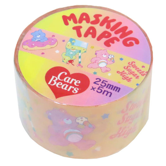 ケアベア マスキングテープ 25mmマステ サマー CareBears S＆C マステ デコシール キャラクター グッズ シネマコレクション