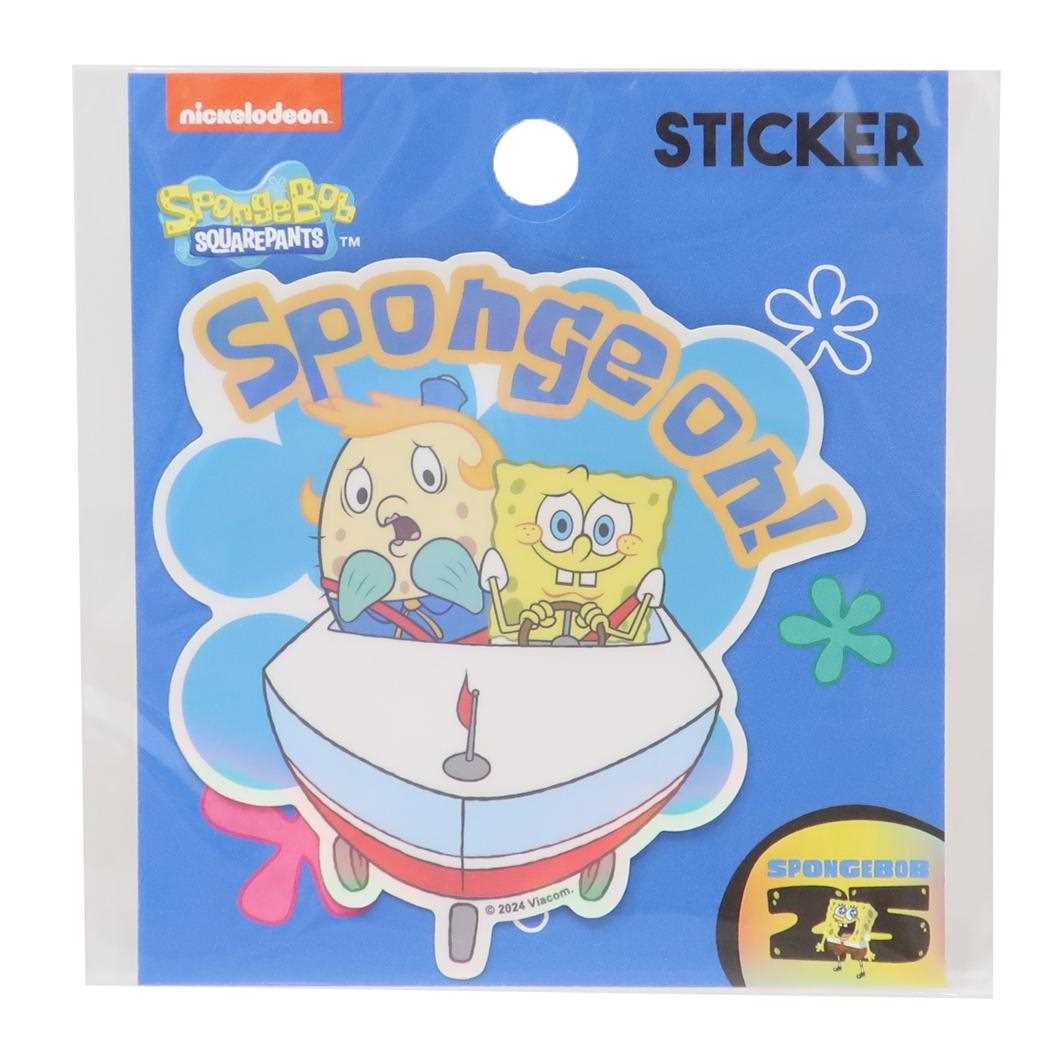 スポンジボブ ビッグシール ステッカー Sponge on S＆C デコレーション キャラクター グッズ メール便可 シネマコレクション