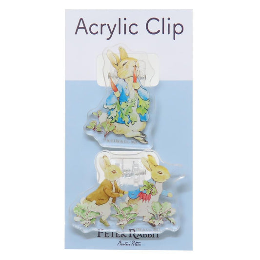 ピーターラビット クリップ アクリルクリップ S＆C 事務用品 絵本キャラクター グッズ メール便可 シネマコレクション