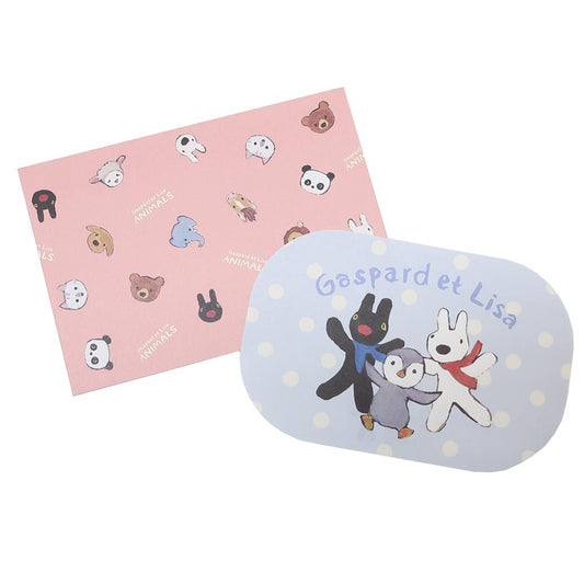 リサとガスパール レターセット ダイカットミニレター アニマル S＆C 便箋＆封筒 絵本キャラクター グッズ メール便可 シネマコレクション