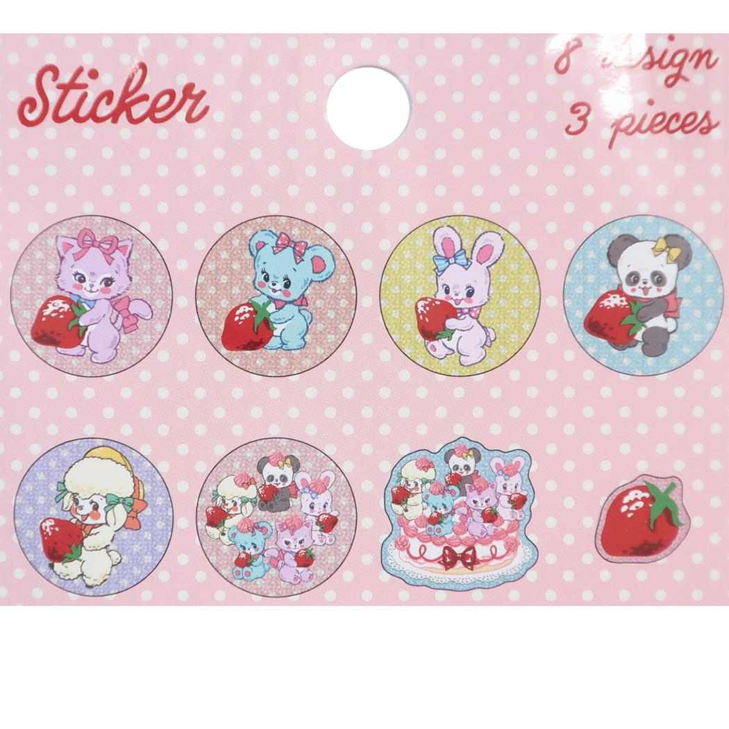 スイマー フレークシール ぷっくりフレークステッカー イチゴケーキ SWIMMER S＆C