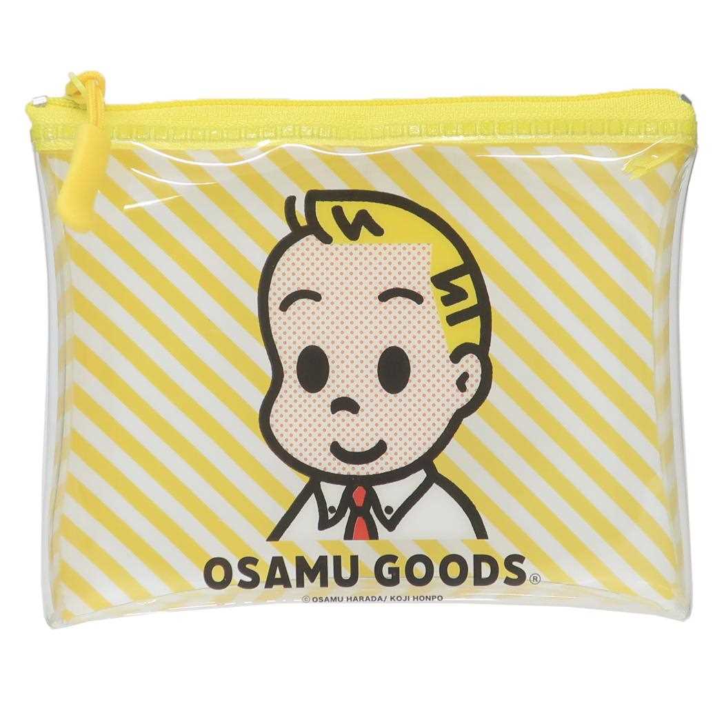 オサムグッズ クリアポーチ マルチポーチ 黄 Osamu Goods S＆C 小物入れ キャラクター グッズ メール便可 シネマコレクション