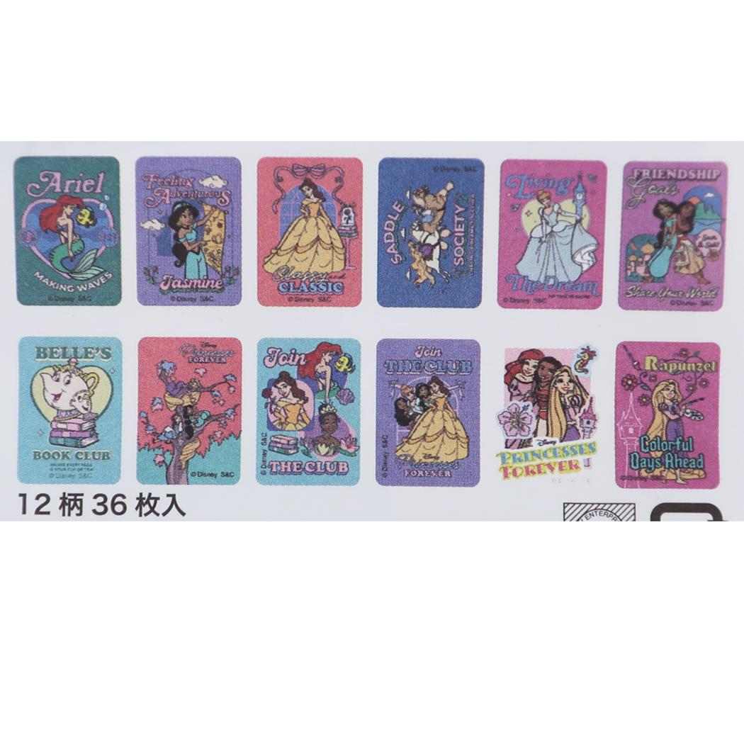 ディズニープリンセス フレークシール 缶入りステッカー Disney S＆C