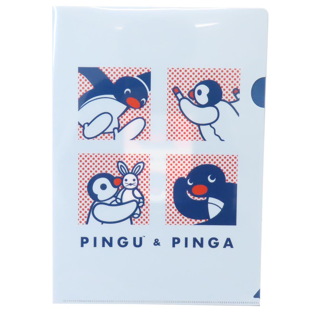 ピングー クリアフォルダー A4シングルクリアファイル ピングー＆ピンガ Pingu S＆C 新学期準備文具 キャラクター グッズ メール便可 シネマコレクション
