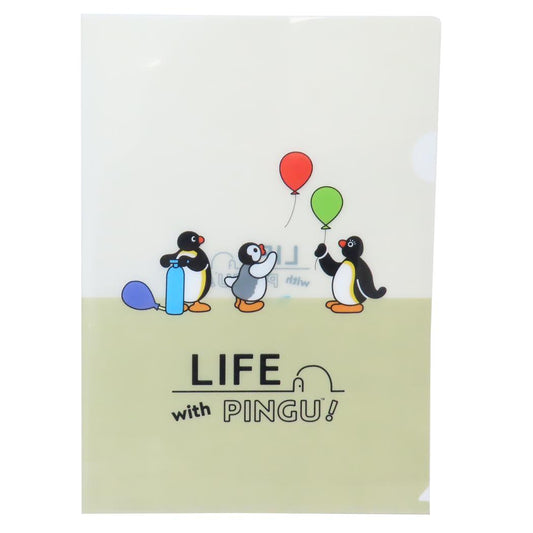 ピングー クリアフォルダー A4シングルクリアファイル 風船 Pingu S＆C 新学期準備文具 キャラクター グッズ メール便可 シネマコレクション