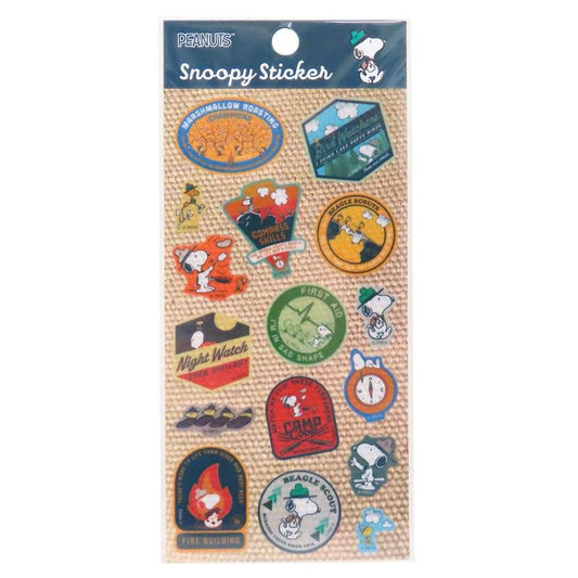 スヌーピー シールシート ステッカー 秋キャンプ ピーナッツ S＆C デコレーション DECOシール キャラクター グッズ メール便可 シネマコレクション