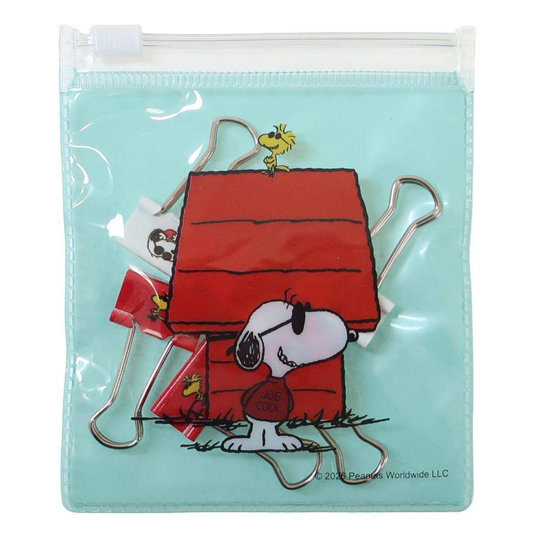 スヌーピー ダブルクリップ ケース入りWクリップ JC ピーナッツ S＆C 事務用品 キャラクター グッズ メール便可 シネマコレクション