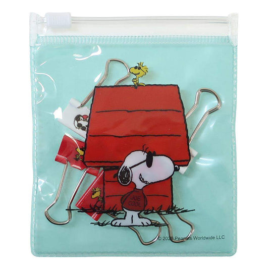 スヌーピー ダブルクリップ ケース入りWクリップ JC ピーナッツ S＆C 事務用品 キャラクター グッズ メール便可 シネマコレクション