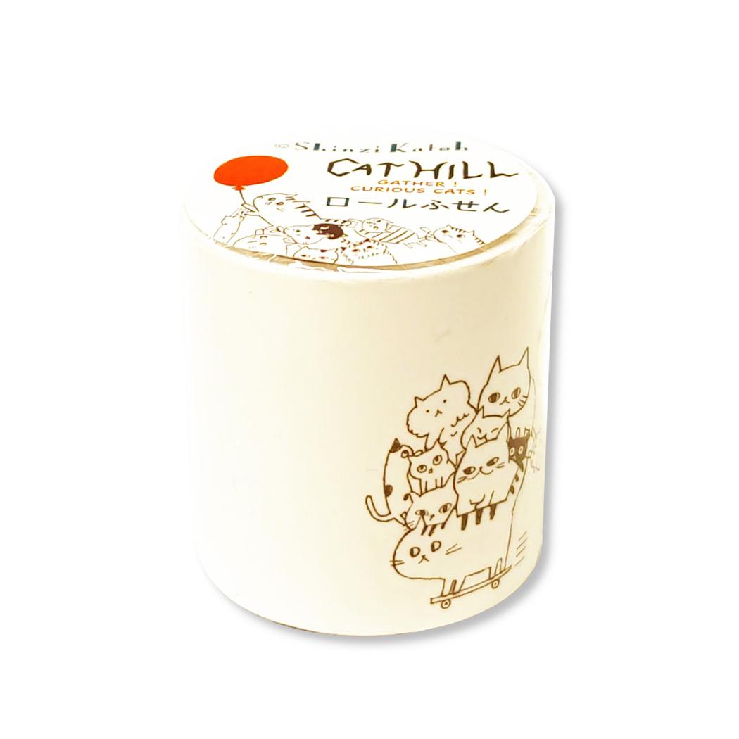 シンジカトウ 付箋 ロールふせん Cat Hill シール堂印刷 メッセージ 文房具 かわいい プレゼント キャラクター グッズ シネマコレクション