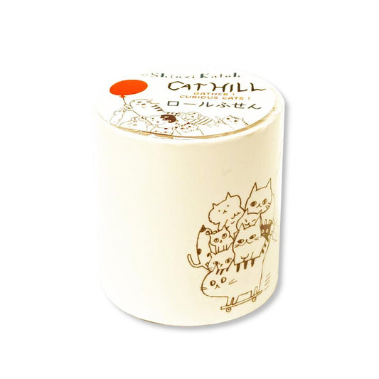 シンジカトウ 付箋 ロールふせん Cat Hill シール堂印刷 メッセージ 文房具 かわいい プレゼント キャラクター グッズ シネマコレクション