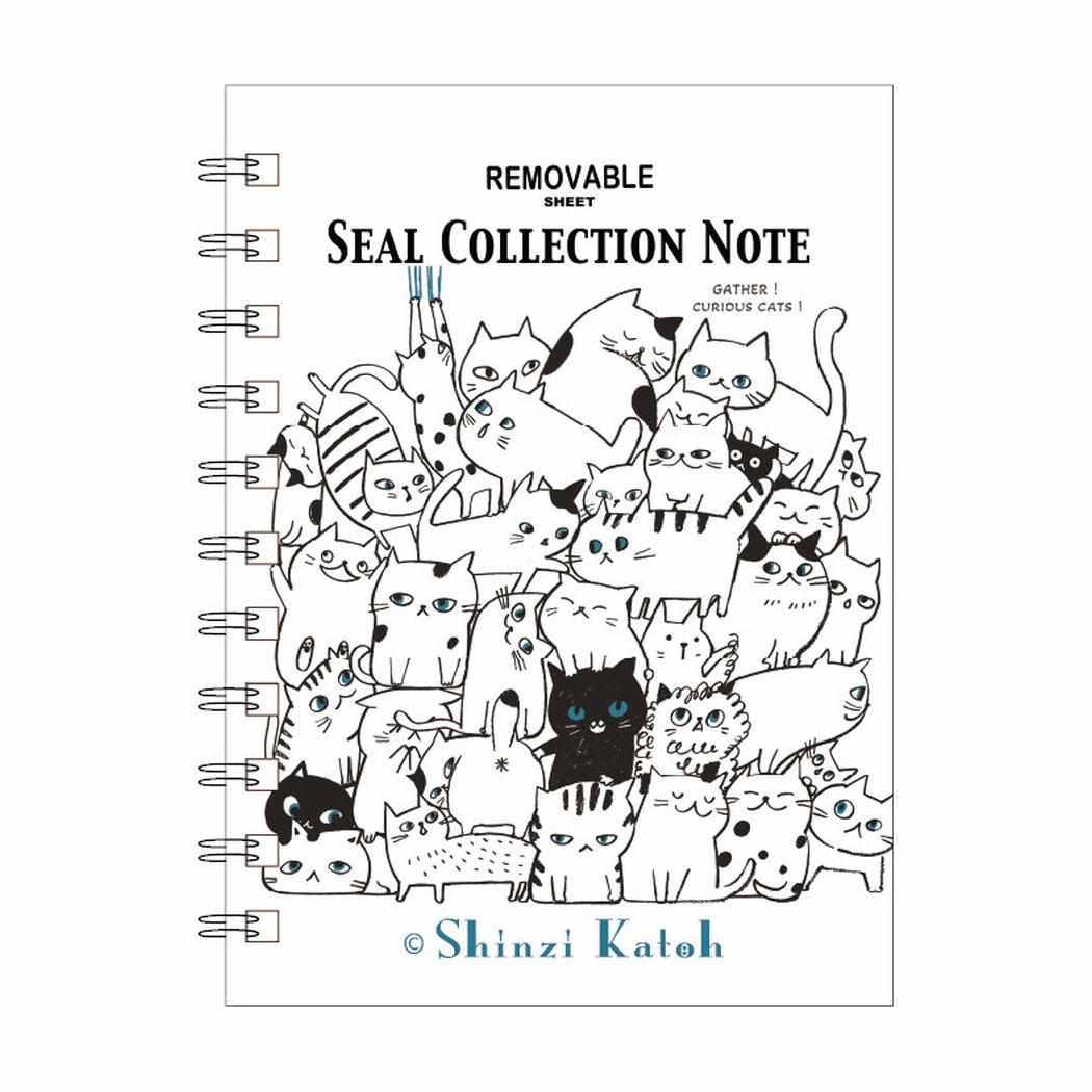 シンジカトウ シール帳 シール手帳 Cat Hill シール堂印刷 文房具 ステーショナリー かわいい プレゼント キャラクター グッズ メール便可 シネマコレクション