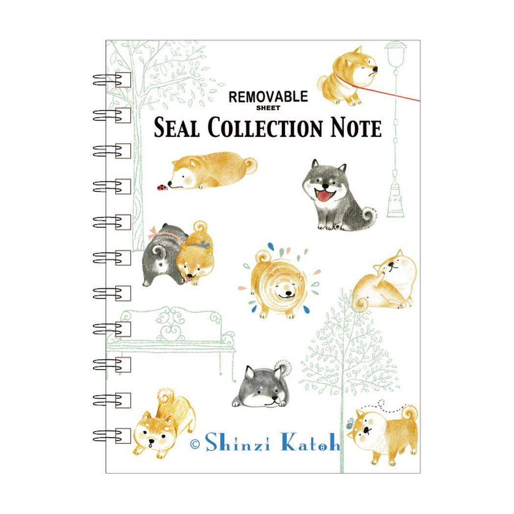 シンジカトウ シール帳 シール手帳 柴犬 シール堂印刷 文房具 ステーショナリー かわいい プレゼント キャラクター グッズ メール便可 シネマコレクション