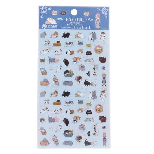 シール シートシール Exotic Shorthair シール堂印刷 手帳デコ デコシール かわいい グッズ メール便可 シネマコレクション