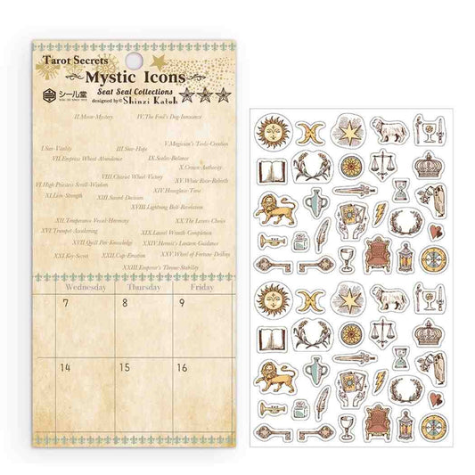 Shinzi Katoh シンジ カトウ シールシート シートシール コレクション mystic icons シール堂印刷 手帳デコ デコレーション グッズ メール便可 シネマコレクション